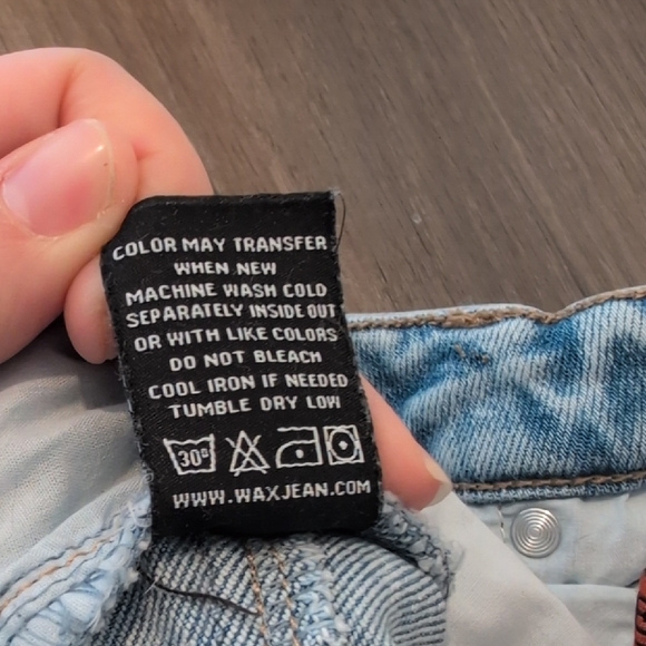 Wax Jeans Light Blue Denim 0/24 - Picture 12 of 13